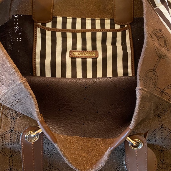 Henri Bendel Bronze Suede Bag - Picture 5 of 9